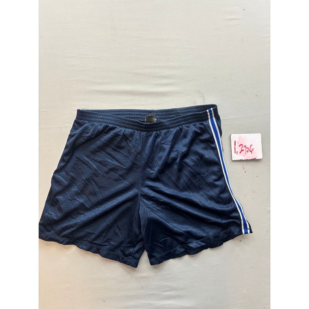 C9 by Champion Mens Navy Blue Mesh Athletic Shorts Side Stripe XL